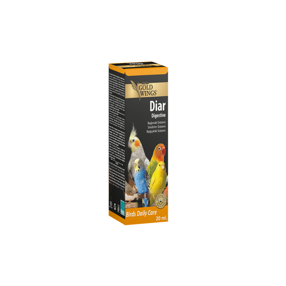 gold wings premium gwp diar kuş sindirim ve bağışıklık desteği 20cc