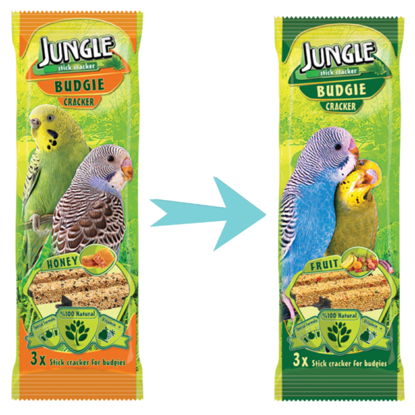 Jungle Muhabbet Kuşu Krakeri 3'lü
